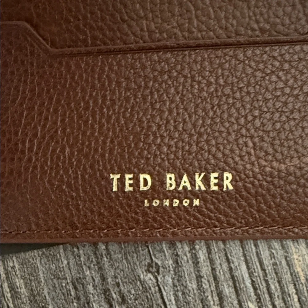 Ted Baker Rich Brown Leather Card Holder